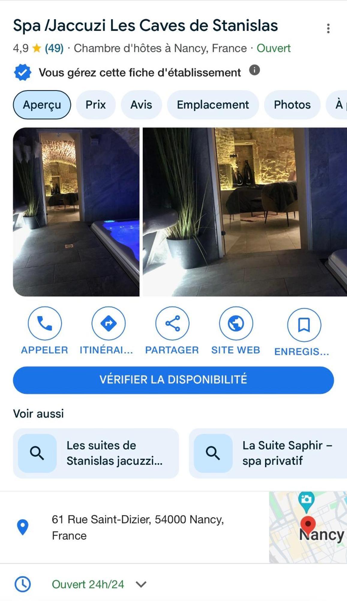 Jaccuzi & Spa Des Caves Stanislas Lägenhet Nancy Exteriör bild